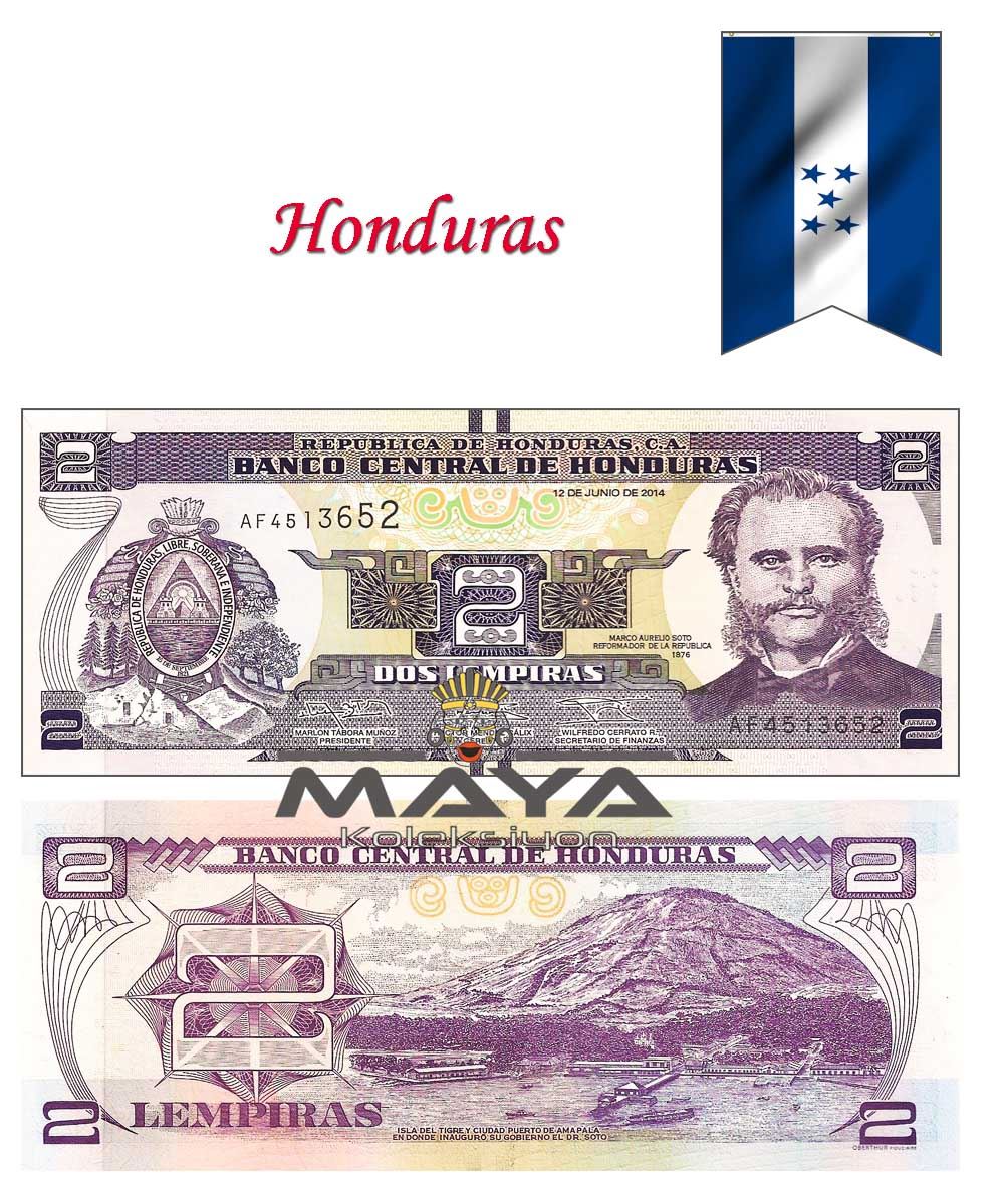 2014 Yılı Honduras 2 Lempira Eski Para