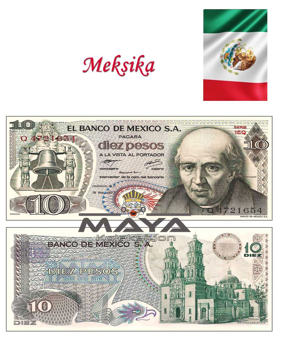 1977 Yılı Meksika 10 pesos