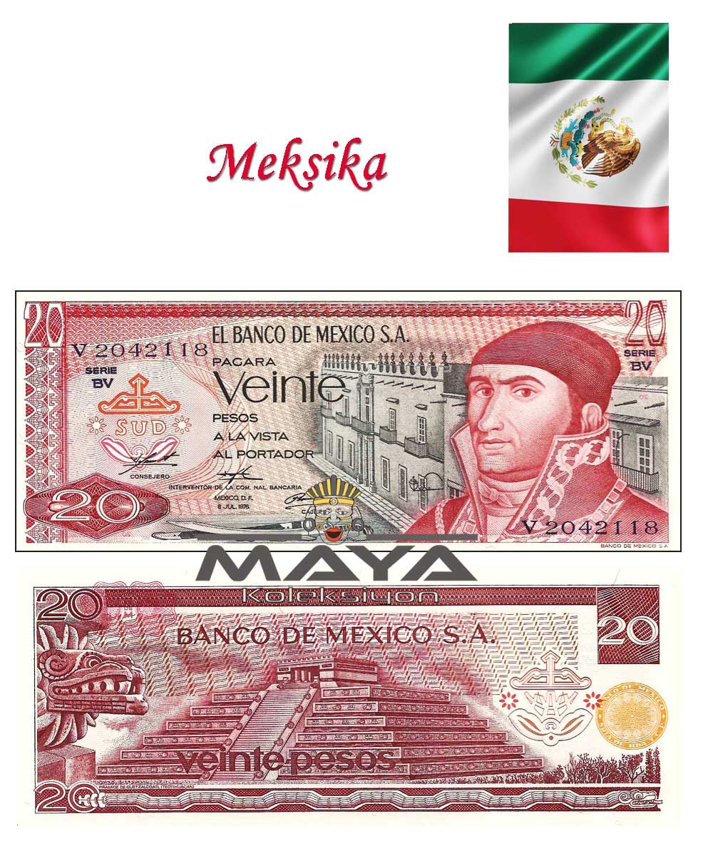 1976 Yılı Meksika 20 Pesos