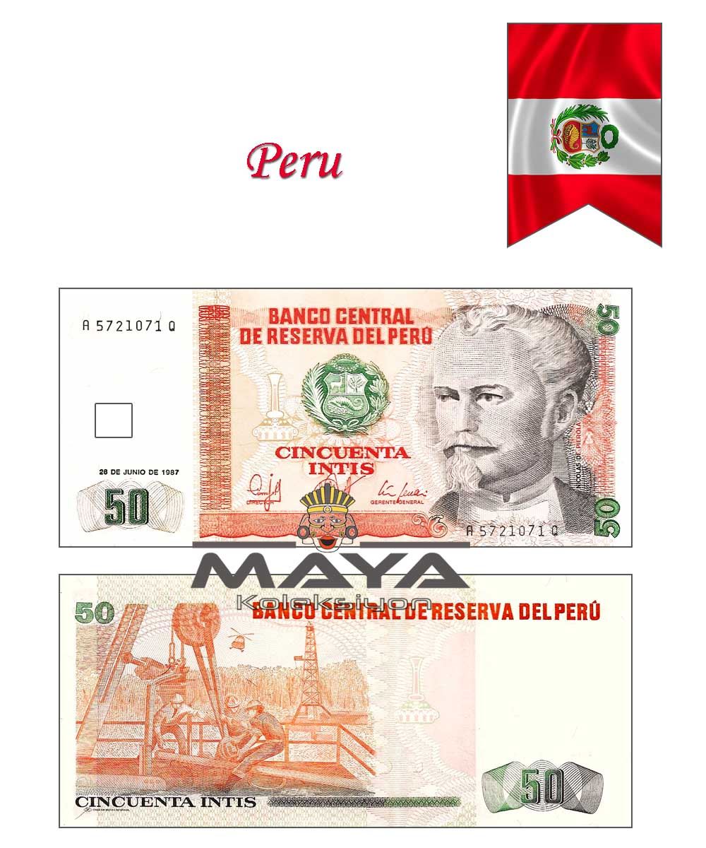 1987 Yılı Peru 50 İntes