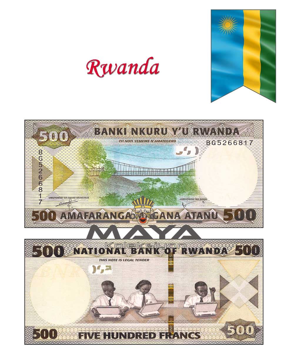 Rwanda 2019 Yılı 500 Frank