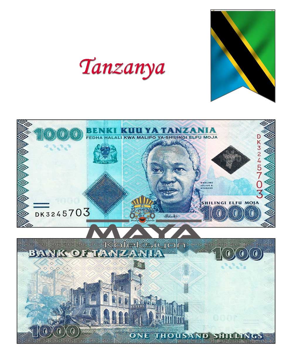 2019 Yılı Tanzanya 1000 Shiling
