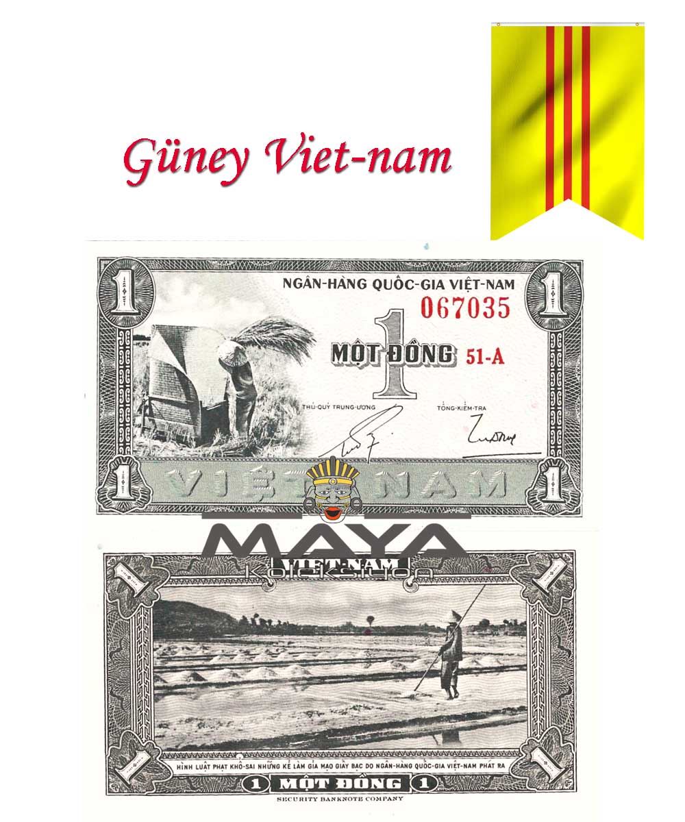 1955 Yılı Güney Viet-Nam Koleksiyonluk Eski para
