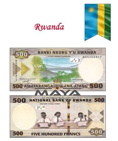 Rwanda 2019 Yılı 500 Frank